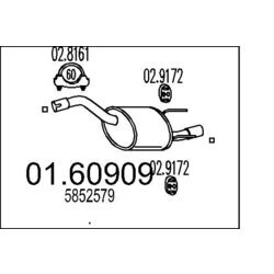 Koncový tlmič výfuku MTS 01.60909