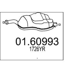 Koncový tlmič výfuku MTS 01.60993