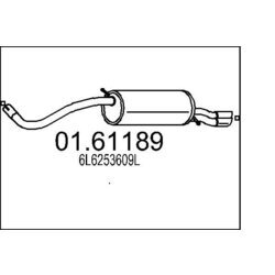 Koncový tlmič výfuku MTS 01.61189