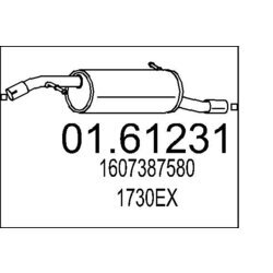 Koncový tlmič výfuku MTS 01.61231