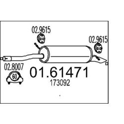 Koncový tlmič výfuku MTS 01.61471