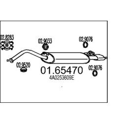 Koncový tlmič výfuku MTS 01.65470