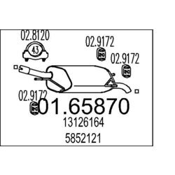 Koncový tlmič výfuku MTS 01.65870