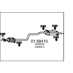 Koncový tlmič výfuku MTS 01.68410