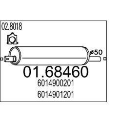 Koncový tlmič výfuku MTS 01.68460