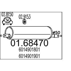 Koncový tlmič výfuku MTS 01.68470