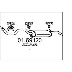 Koncový tlmič výfuku MTS 01.69120