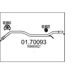 Výfukové potrubie MTS 01.70093