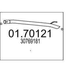 Výfukové potrubie MTS 01.70121