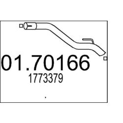 Výfukové potrubie MTS 01.70166