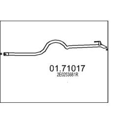 Výfukové potrubie MTS 01.71017