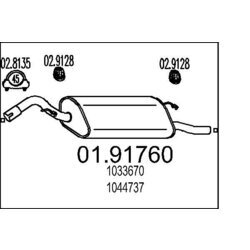 Koncový tlmič výfuku MTS 01.91760