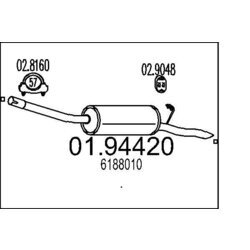 Koncový tlmič výfuku MTS 01.94420
