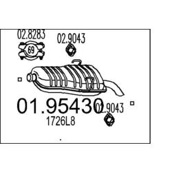 Koncový tlmič výfuku MTS 01.95430