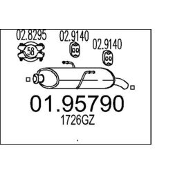 Koncový tlmič výfuku MTS 01.95790