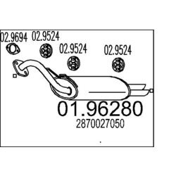 Koncový tlmič výfuku MTS 01.96280