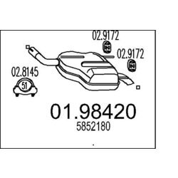Koncový tlmič výfuku MTS 01.98420