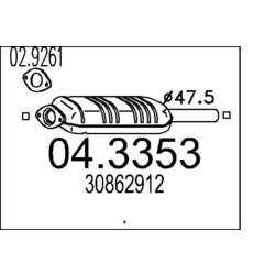 Katalyzátor MTS 04.3353