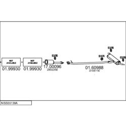 Výfukový systém MTS NISS55139A031058