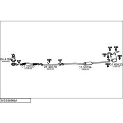 Výfukový systém MTS NISS56968A024628