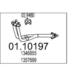 Výfukové potrubie MTS 01.10197