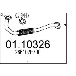 Výfukové potrubie MTS 01.10326