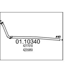 Výfukové potrubie MTS 01.10340