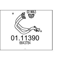 Výfukové potrubie MTS 01.11390