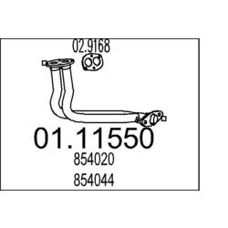 Výfukové potrubie MTS 01.11550