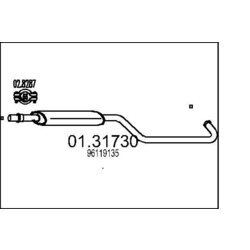 Predný tlmič výfuku MTS 01.31730
