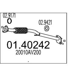 Výfukové potrubie MTS 01.40242