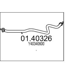 Výfukové potrubie MTS 01.40326