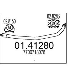 Výfukové potrubie MTS 01.41280