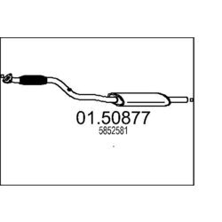 Stredný tlmič výfuku MTS 01.50877