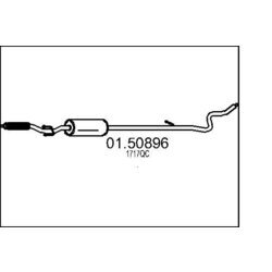 Stredný tlmič výfuku MTS 01.50896