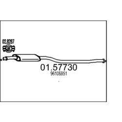 Stredný tlmič výfuku MTS 01.57730