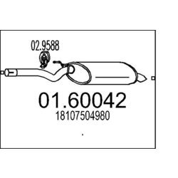 Koncový tlmič výfuku MTS 01.60042