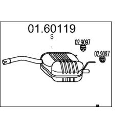 Koncový tlmič výfuku MTS 01.60119