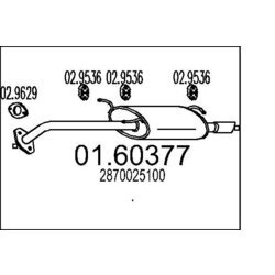 Koncový tlmič výfuku MTS 01.60377
