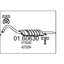 Koncový tlmič výfuku MTS 01.60630