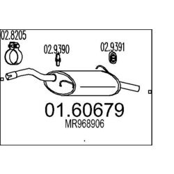 Koncový tlmič výfuku MTS 01.60679