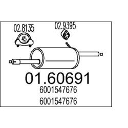 Koncový tlmič výfuku MTS 01.60691