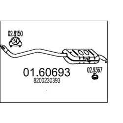 Koncový tlmič výfuku MTS 01.60693