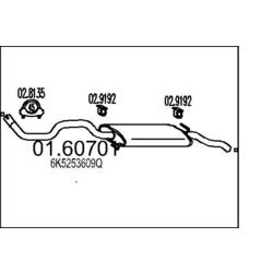 Koncový tlmič výfuku MTS 01.60701