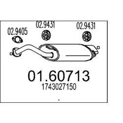 Koncový tlmič výfuku MTS 01.60713