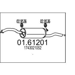 Koncový tlmič výfuku MTS 01.61201