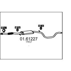 Koncový tlmič výfuku MTS 01.61227
