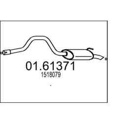 Koncový tlmič výfuku MTS 01.61371