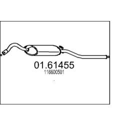 Koncový tlmič výfuku MTS 01.61455
