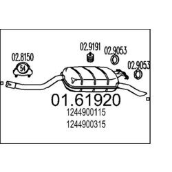 Koncový tlmič výfuku MTS 01.61920